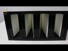 Marco plástico del ABS filtro del banco de 0,5 micrones V para el sistema de la HVAC