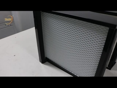 Marco plástico del ABS filtro del banco de 0,5 micrones V para el sistema de la HVAC