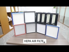 Filtro profundo de acero galvanizado del plisado HEPA del marco 0.3um para el sitio de limpieza