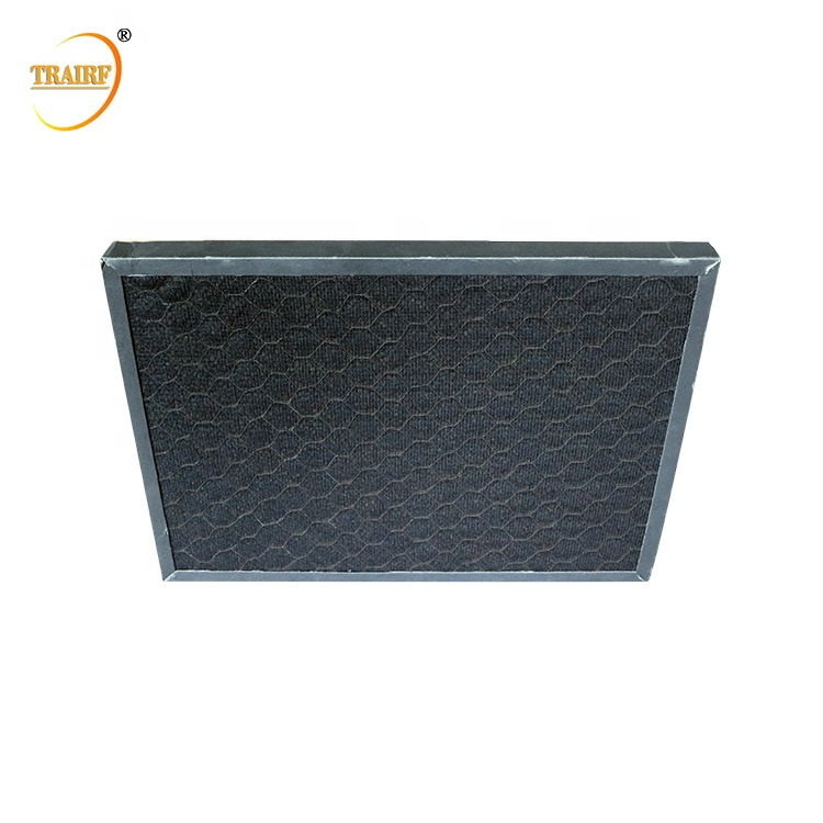 Hojas plásticas del filtro de aire del carbono activado del panal para quitar el formaldehído