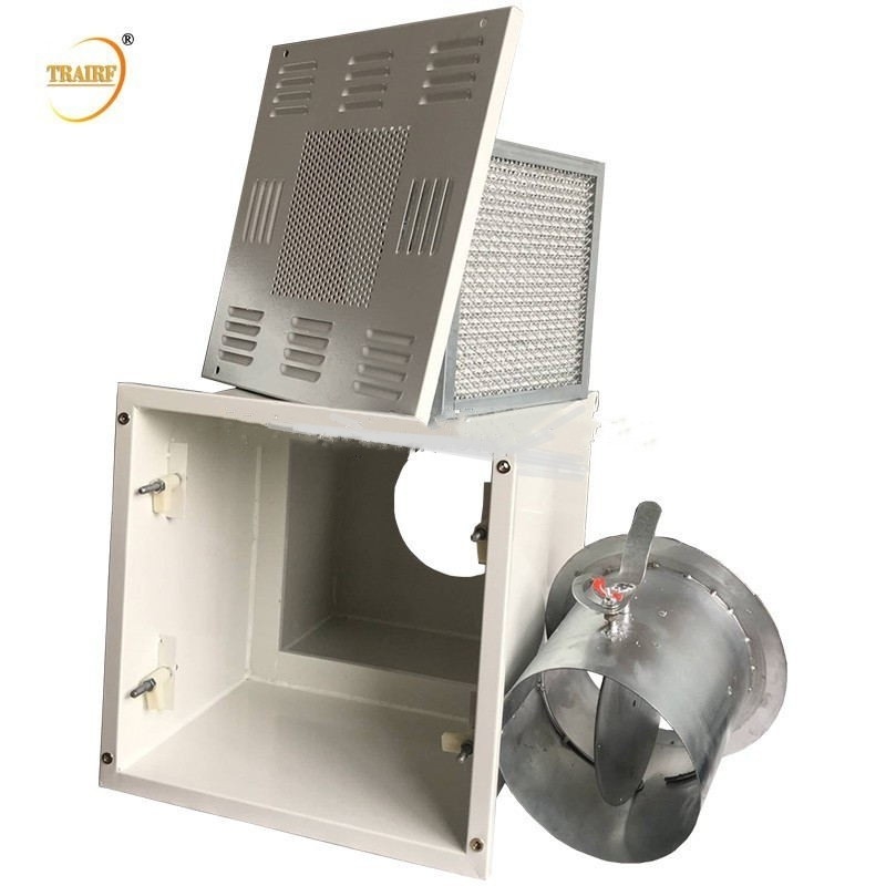 1000 caja del filtro del tubo de aire de filtro del terminal HEPA de la CLASE para el sitio limpio
