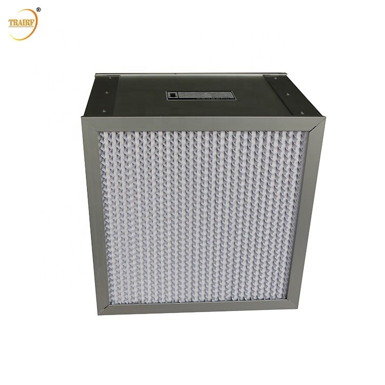 El plisado profundo galvanizado HEPA del marco de acero filtra el filtro 4KG de la caja de HEPA