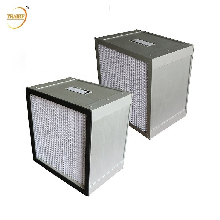 El plisado profundo de cristal HEPA de fibra filtra el filtro de aire plisado del panel con la separación del papel de aluminio
