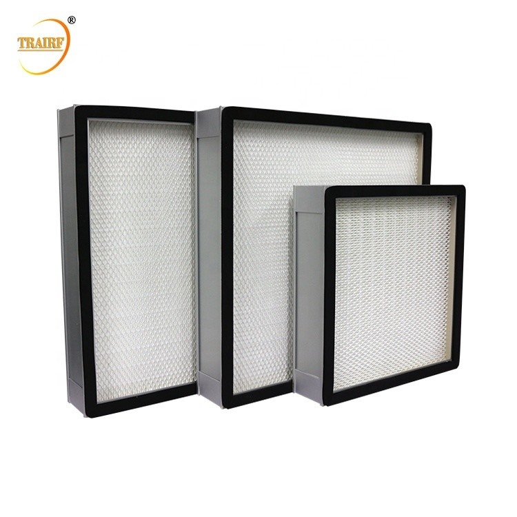 filtro de aire profundo del plisado H13 H14 HEPA de la eficacia alta de 320*320*90m m para el sistema de ventilación