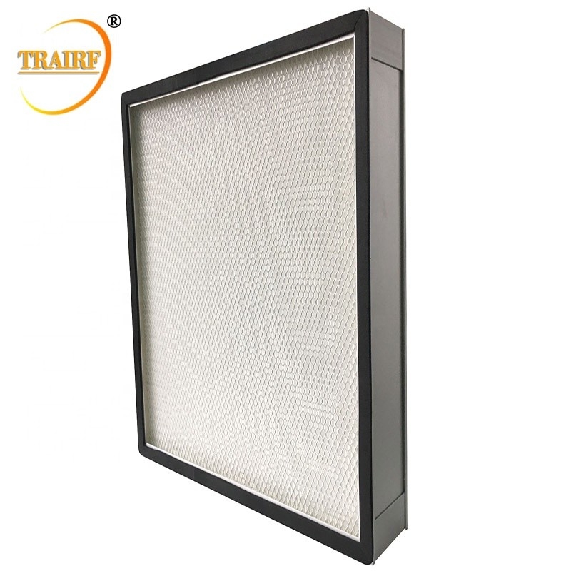 Filtro de aire de cristal de fibra medios HEPA del filtro del marco HEPA de la aleación de aluminio de H11 H12 H13 H14 U15 U16 U17