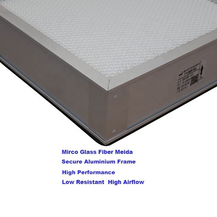 Caja EN182 del filtro del filtro de aire de la fibra de vidrio HEPA del DOP el 99% HEPA