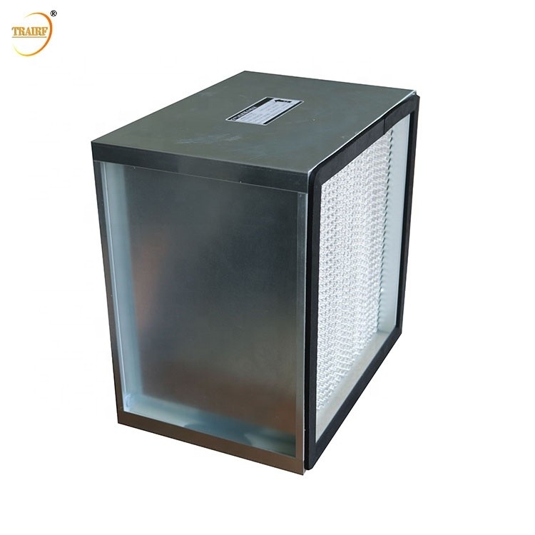Caja profunda del filtro del plisado HEPA del separador del papel de papel de aluminio de H13 H14 para el laboratorio