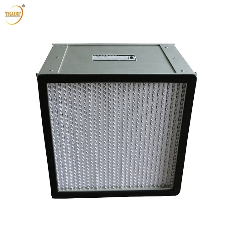 Caja profunda del filtro del plisado HEPA del separador del papel de papel de aluminio de H13 H14 para el laboratorio