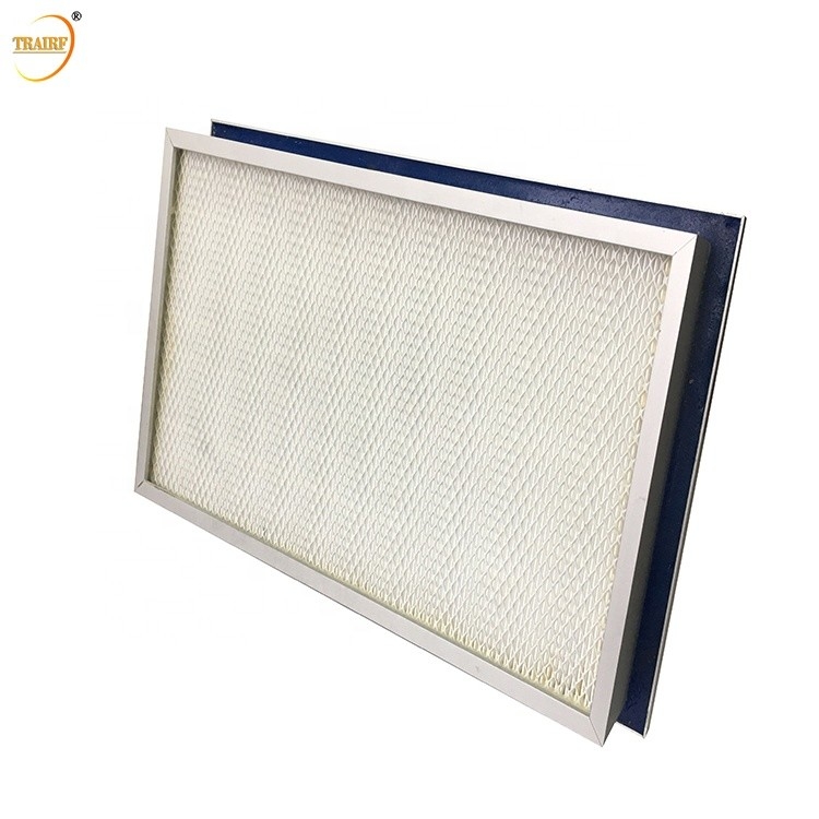 Sello farmacéutico Mini Pleated Hepa Filter H13 H14 del gel EN1882