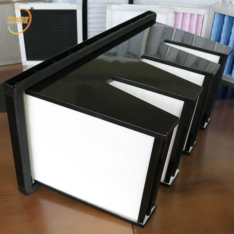 Filtro micro del banco de la fibra de vidrio HEPA V de F9 H10 H13 a prueba de humedad