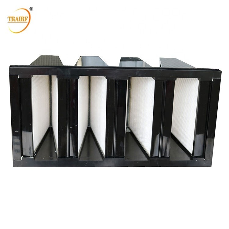 Filtro micro del banco de la fibra de vidrio HEPA V de F9 H10 H13 a prueba de humedad