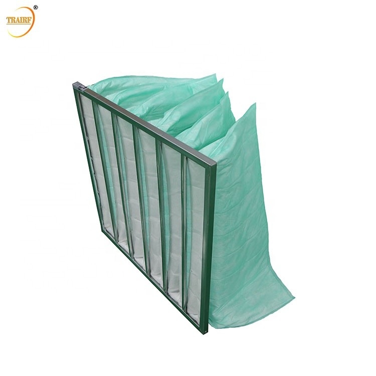 Filtro de aire del bolso del bolsillo del filtro de aire del bolsillo AHU de la forma de V G4 F5 F6