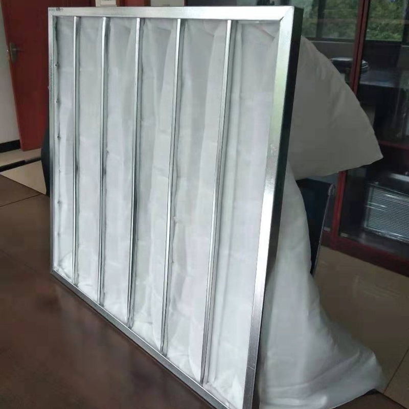 Sistema de ventilación comercial filtro de aire del bolso de 5 micrones 50Pa-65Pa