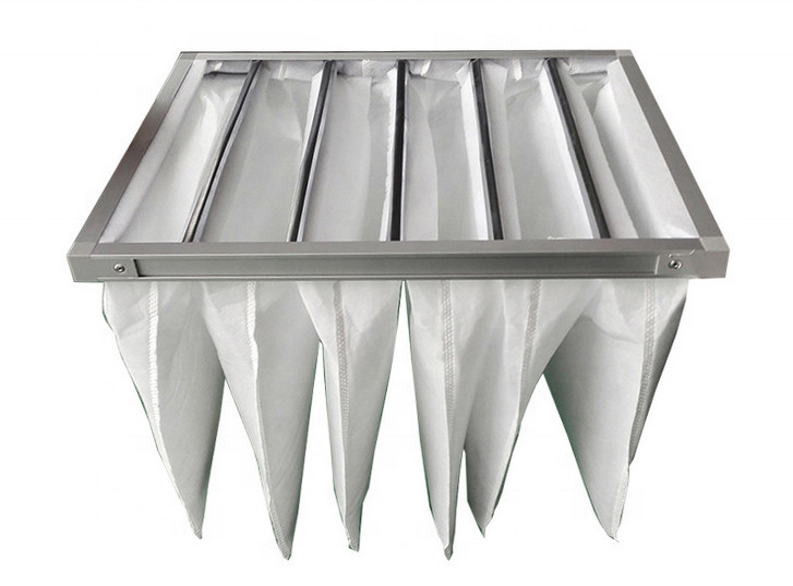 Sistema de ventilación comercial filtro de aire del bolso de 5 micrones 50Pa-65Pa