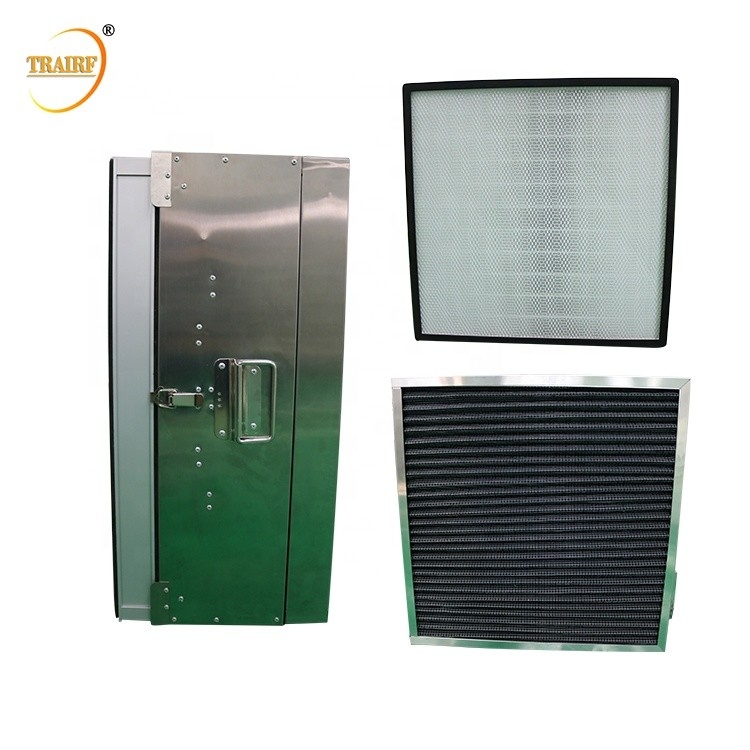 Unidad de filtrado de la fan del marco H14 HEPA del acero inoxidable 304 para el laboratorio de biología