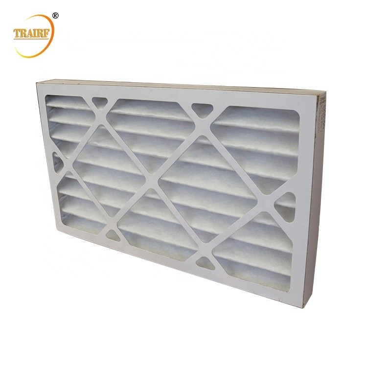 80%RH AHU pre filtro el filtro de aire plisado del papel para el aire acondicionado