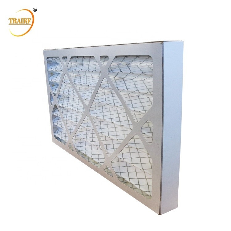 80%RH AHU pre filtro el filtro de aire plisado del papel para el aire acondicionado