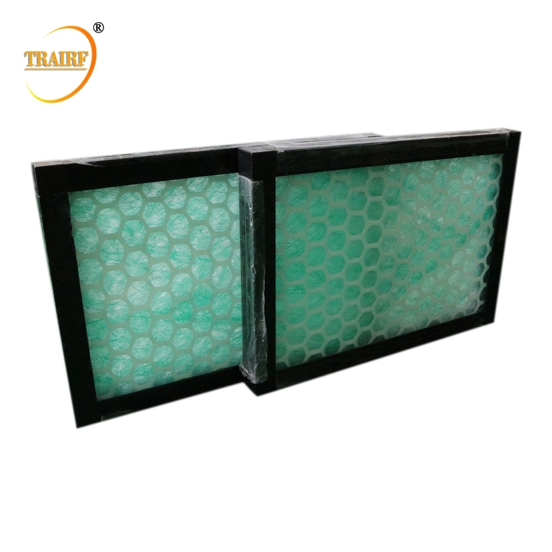 Filtro de aire grande de la fibra de vidrio de la cabina de espray de la parada de la pintura del panel del flujo de aire el 1μM