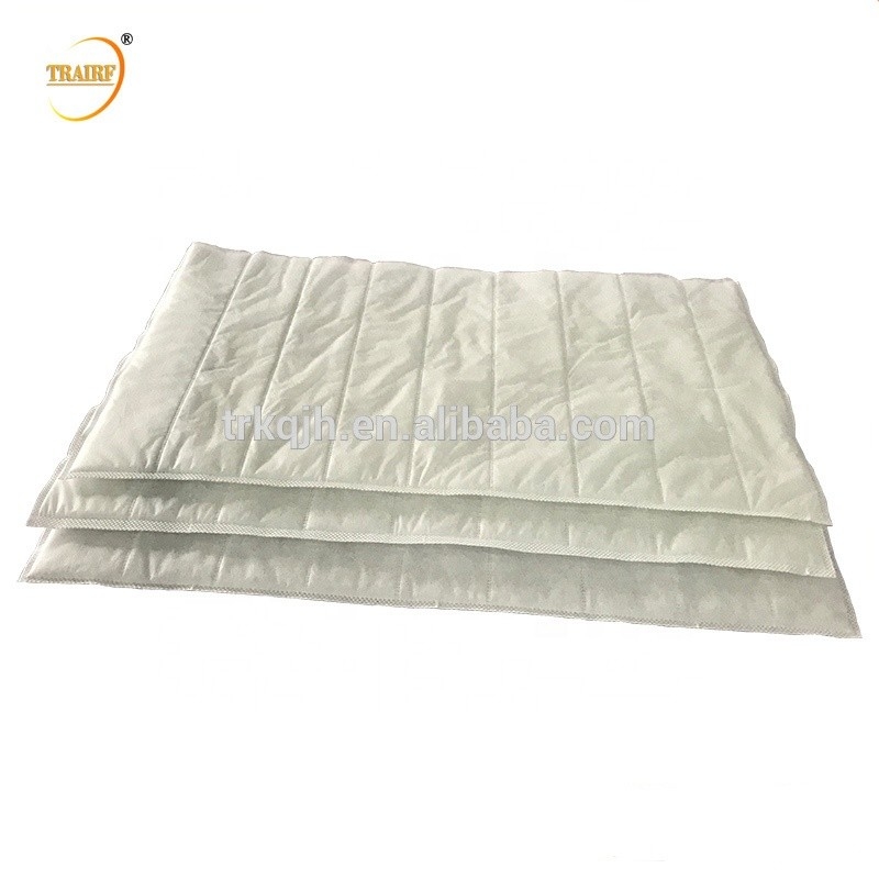 Filtro de aire lavable blanco del bolso de la fibra de poliéster para la planta del cemento