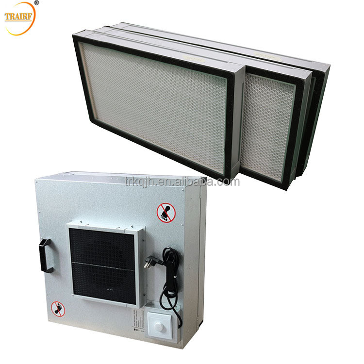 99,99% unidad 110V/220V de Hood Fan Filter Unit FFU del flujo laminar 0.3u