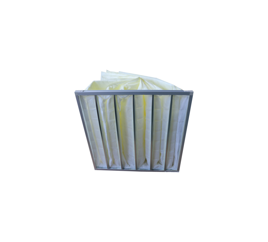 Filtro de aire medio del bolso de la eficacia del marco de la aleación de aluminio F8 para el sistema de ventilación de la industria