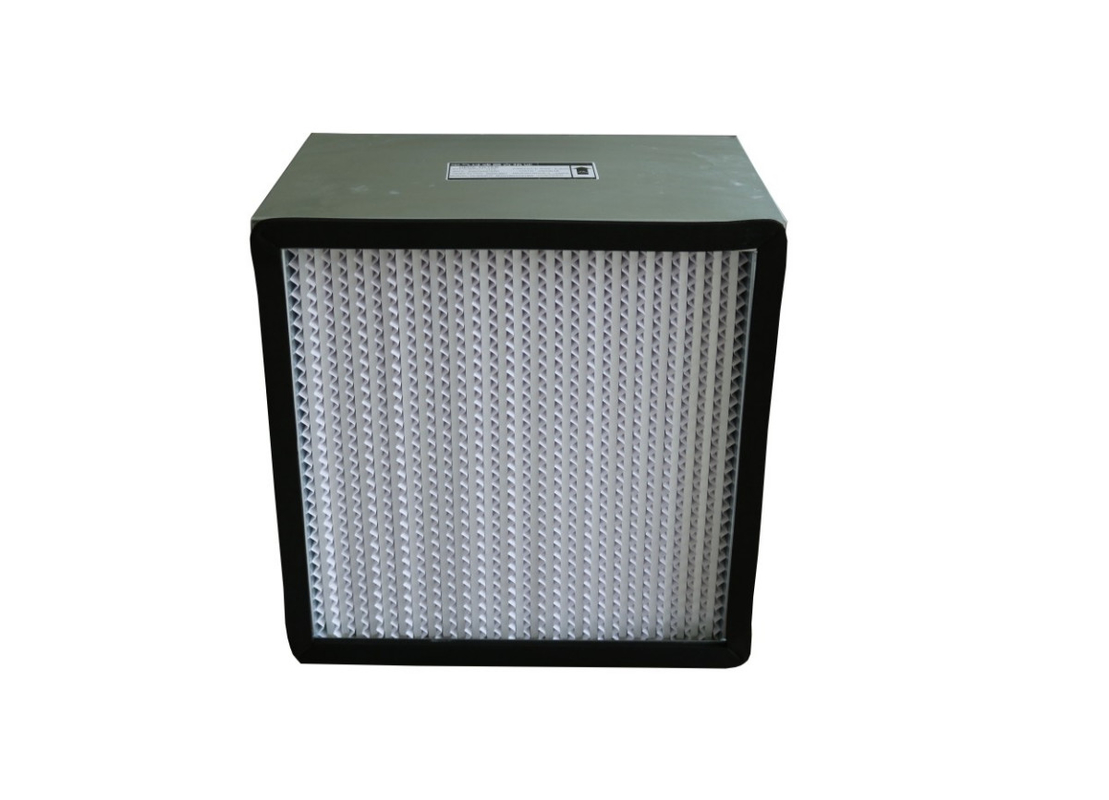 Filtro profundo de acero galvanizado del plisado HEPA del marco 0.3um para el sitio de limpieza