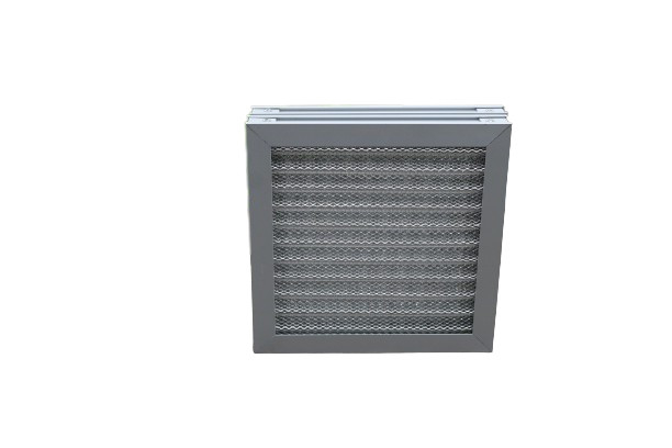 La plata acanaló las redes de aluminio que el filtro de aire encuadierna el empaquetado