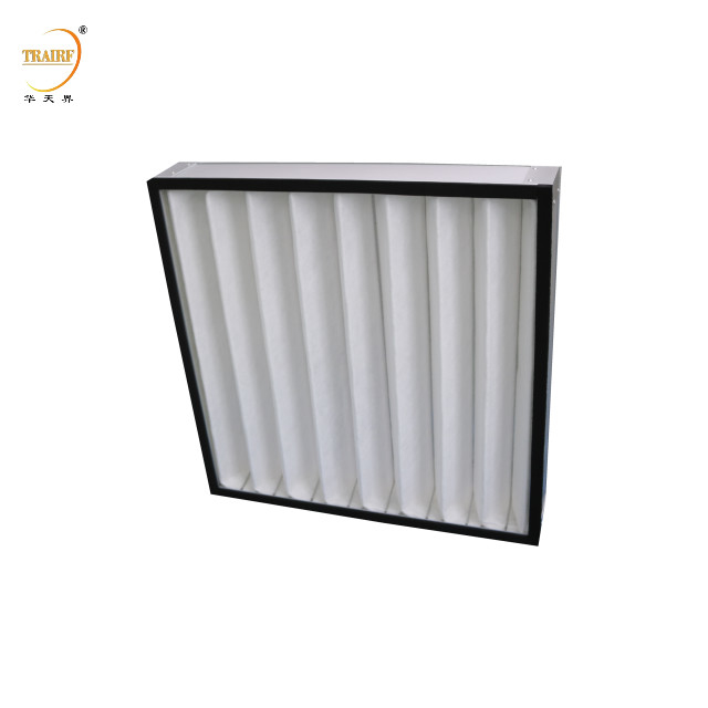 Suministro de fábrica Filtro de eficiencia primaria Filtro de panel pliado para sala limpia