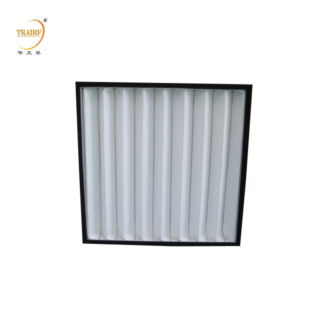 Suministro de fábrica Filtro de eficiencia primaria Filtro de panel pliado para sala limpia