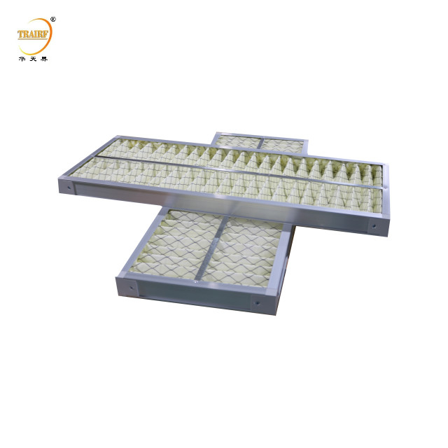 Filtro de aire de polvo de malla de aluminio de panel pliado para capó de flujo laminar