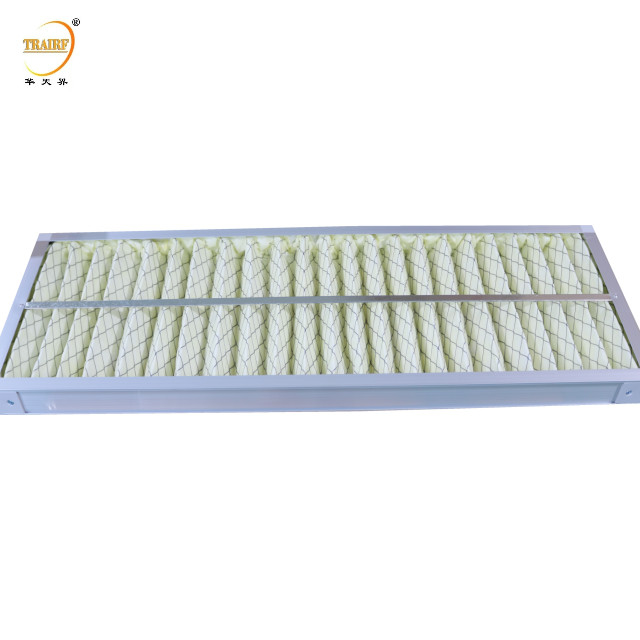 Filtro de aire de polvo de malla de aluminio de panel pliado para capó de flujo laminar