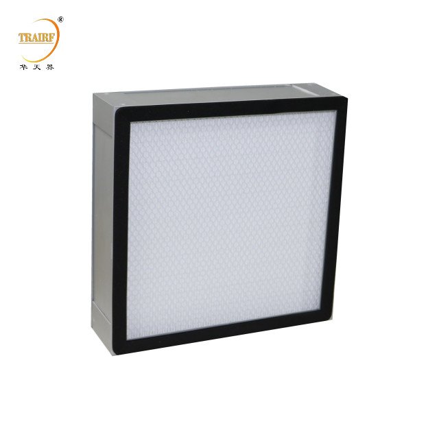 H13 H14 Eficiencia Filtro de aire Hepa de mini pliegues para el sistema de ventilación o el capó de flujo laminar