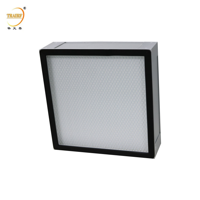 Cuadro de aleación de aluminio H13 H14 Mini Pleat Hepa Filtro de aire de alta eficiencia