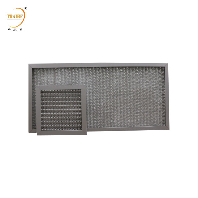 G3 Filtro de aire lavable de metal Filtro de aire de malla de aluminio corrugado