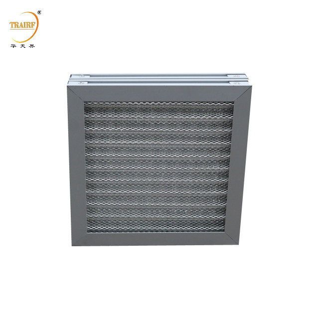 G3 Filtro de aire lavable de metal Filtro de aire de malla de aluminio corrugado