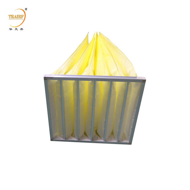 Filtro de aire fino de bolsillo no tejido para fábrica de electrónica o sala de limpieza