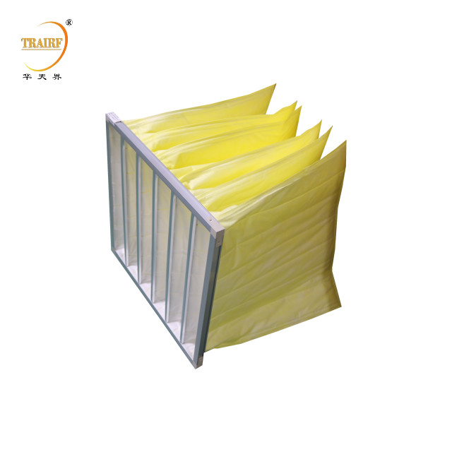 Filtro de aire fino de bolsillo no tejido para fábrica de electrónica o sala de limpieza