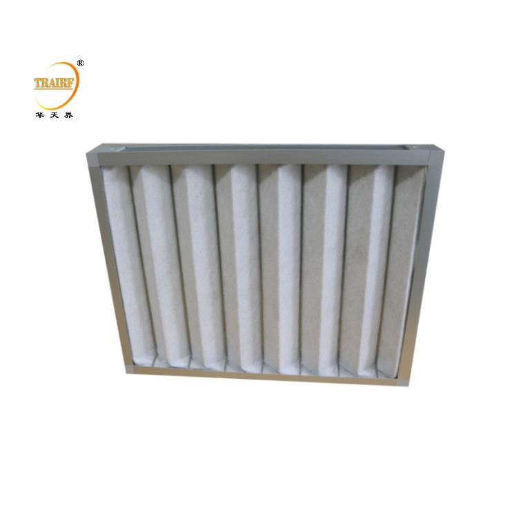 Filtro AHU G3 G4 Panel de repuesto Prefiltro plissado para la sala de limpieza