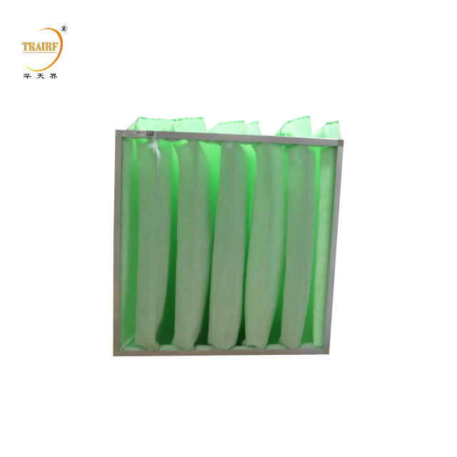 Medios de filtro sintéticos Merv 8 Medios de filtro de aire de tejido de polipropileno blanco y verde