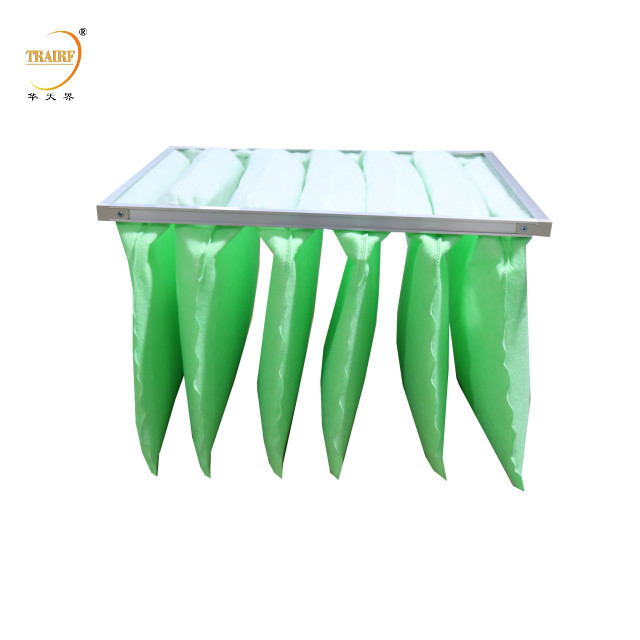 Tipo F6 Filtro de parada de cabina de pintura verde blanca industrial para aire acondicionado