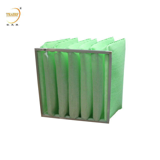 Medios de filtro sintéticos Merv 8 Medios de filtro de aire de tejido de polipropileno blanco y verde