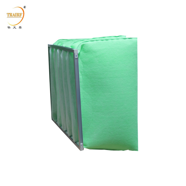 Tipo F6 Filtro de parada de cabina de pintura verde blanca industrial para aire acondicionado