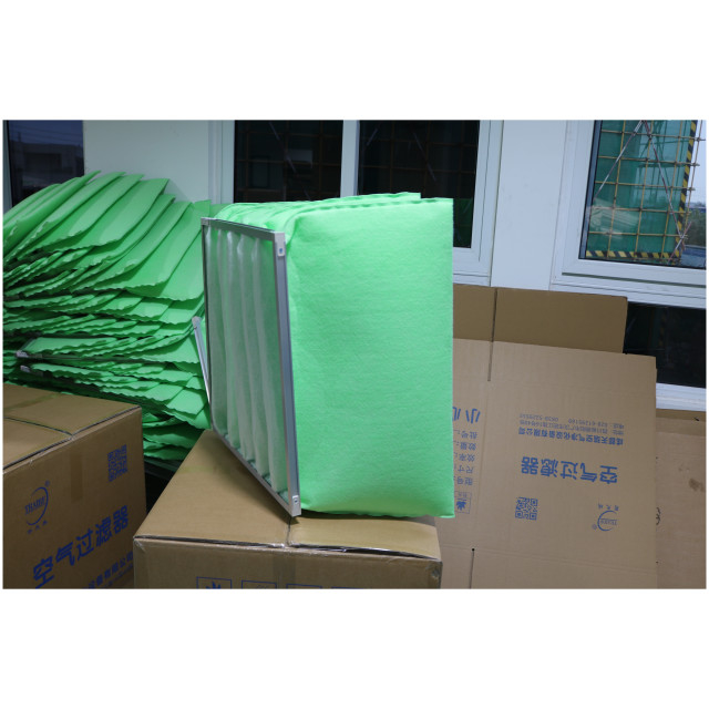 Medios de filtro sintéticos Merv 8 Medios de filtro de aire de tejido de polipropileno blanco y verde