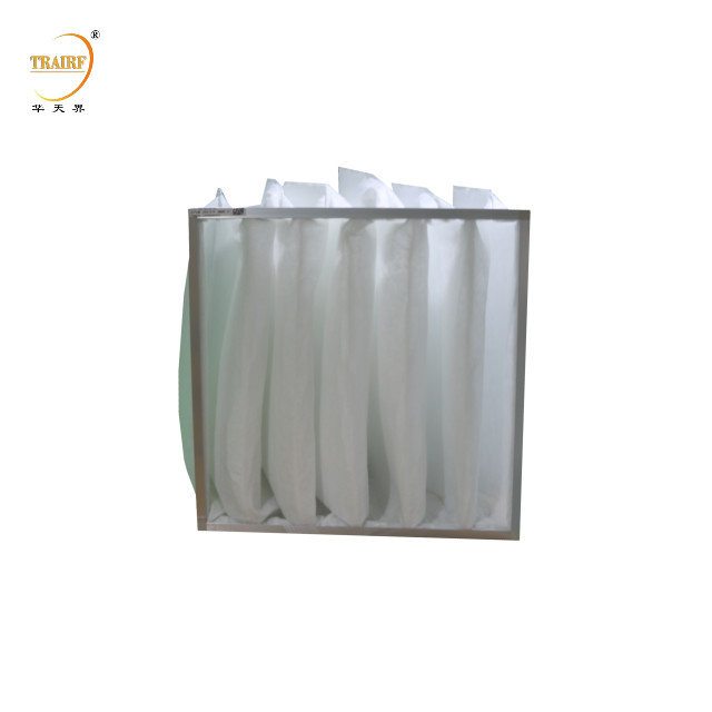 G4 Tamaño personalizado Fibra de vidrio Papel Filtro de aire Material Bolso de filtro de bolsillo para el eliminador de olores