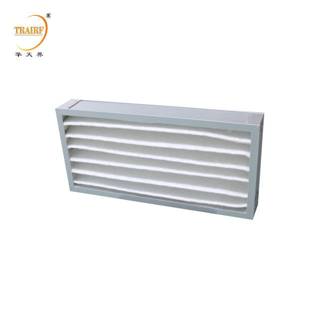 Filtros de aire de panel plissado de fibra sintética blanca G3 G4 de reemplazo