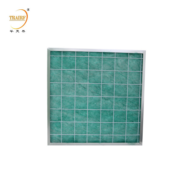 Sistema de filtro de aire de fibra de vidrio Medios de filtro de suelo para aire acondicionado HVAC