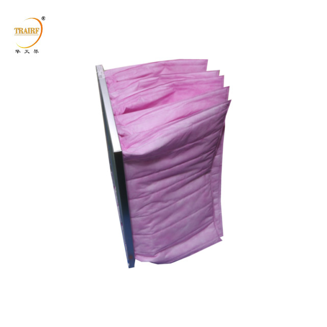 Bolsa de filtro de aire de eficiencia media de fibra sintética