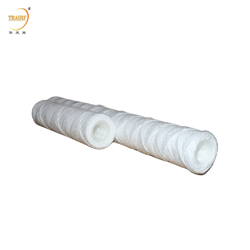 Cartucho de filtro de heridas de cuerda de PP blanco para filtro de agua PRE
