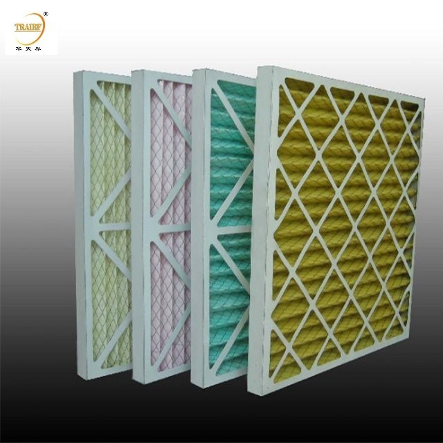 Filtro de aire de cartón de filtración primaria para el sistema de ventilación