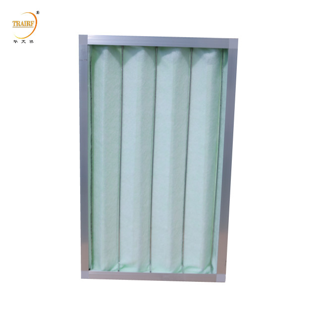 Filtro de aire del panel lavable Medio de algodón verde Filtro plissado para capucha de flujo laminar
